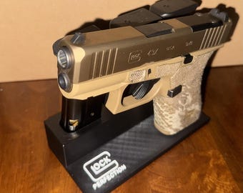 Glock 43X/43X MOS / 48 / 48 MOS Displayställ med 3 magasinfack