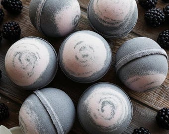 Blackberry Magnolia Bath Bomb | Blackberry & Magnolia | Fruity Floral Bath Bomb | Sweet Berry Bath Bomb | Handmade Bath Gift