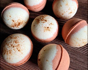 Autumn Apple Cinnamon Bath Bomb | Cozy Fall Self-Care Soak