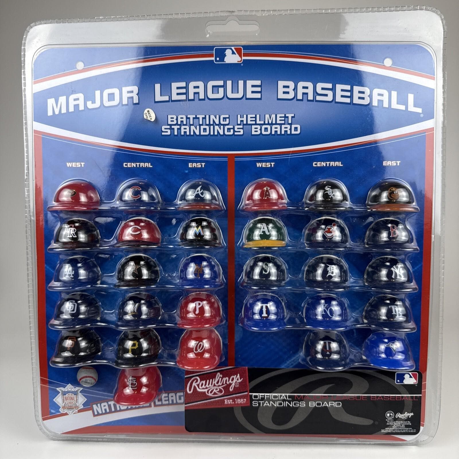 スポーツ MAJOR LEAGUE HELMET STANDING BOARD Rawlings MLB 30 Mini