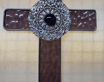 Large Stained Glass Cross