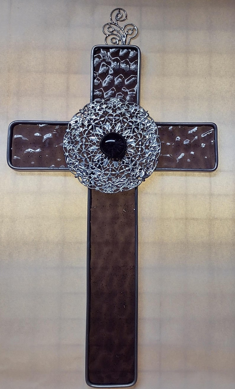 Large Stained Glass Cross image 1