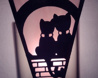 Kitty Nightlights in Stained Glass