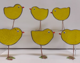 Little Chicks in Stained Glass