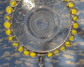 Delicate Yellow Gem Suncatcher