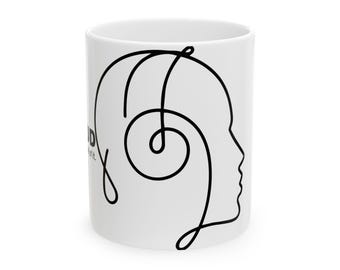 Audiophile Mug – Minimalist Headphones Coffee Cup for Music Lovers | Decaud