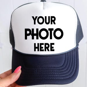Custom Photo Hat, Personalization Picture Hats, Customized Logos Caps, Customize Image Trucker Cap, Foam Mesh
