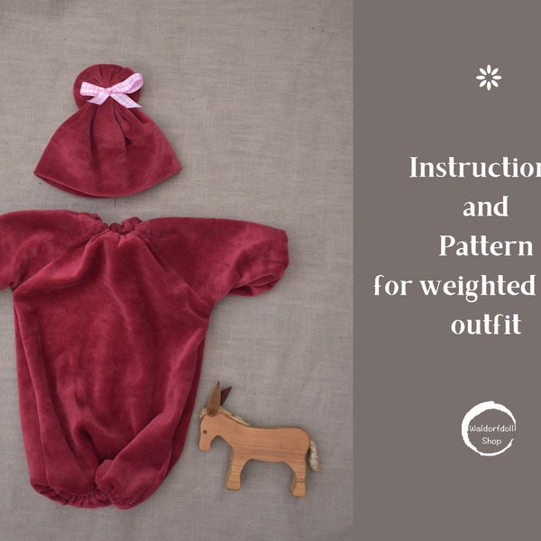 Instructions and Patterns for 14" Millet Baby/ Weighted Baby Outfit