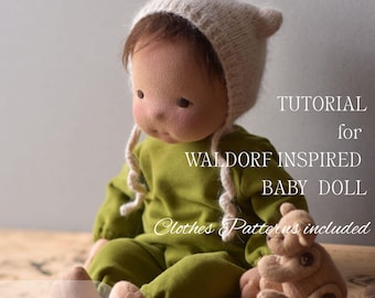 Waldorf Inspired Baby Doll Sewing Tutorial with Clothes Patterns (PDF Download)