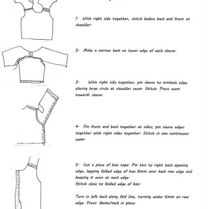 WARDROBE patterns and instructions for 14/36cm and 16/41cm Waldorf Doll Clothes image 2