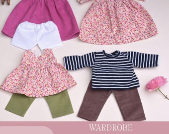 WARDROBE patterns and instructions for 14"/36cm and 16"/41cm Waldorf Doll Clothes