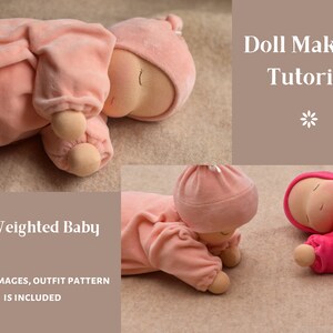 Tutorial and Patterns for 14&quot;/ 36 cm Millet Baby/ Weighted Baby and Outfit
