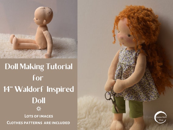 Downloadable Doll Making Tutorial and Patterns, Waldorf Inspired Doll 14 ,  Clothes Patterns for Boy or Girl Doll -  Canada
