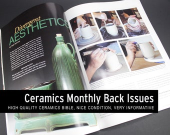 Ceramic Monthly Yearbooks And Back Issues From 2015, 2016, 2017