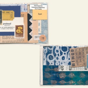 Collage Postcard Kits for Travel, Entertainment. Mixed Media Just Add ...
