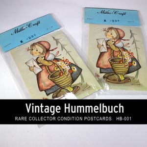 Vintage M. I. Hummel Little Messenger Postcard Ephemera | Collectable | Unused | West Germany