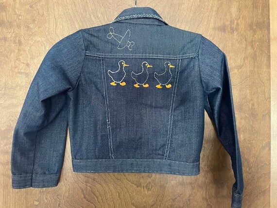 Super cute 1970’s Vintage Sears Jeans Jacket 6x w… - image 2