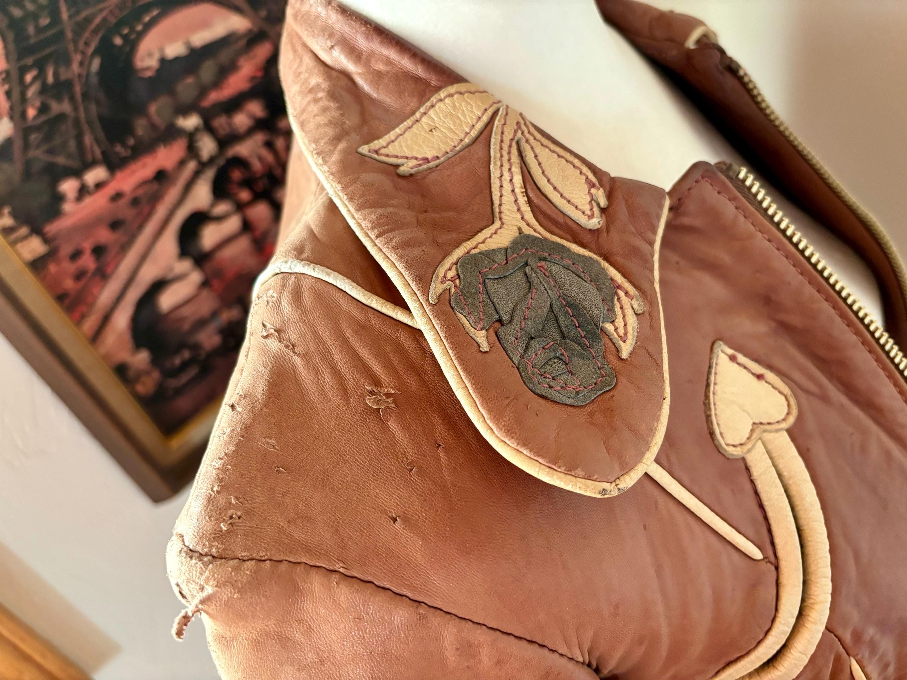 Vintage East West Leather Rodeo Jacket S - Etsy