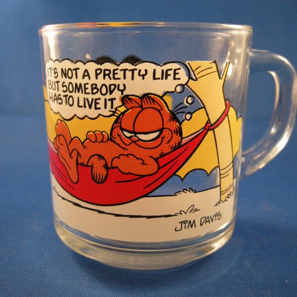 McDonald's Garfield and Odie Glass Cup