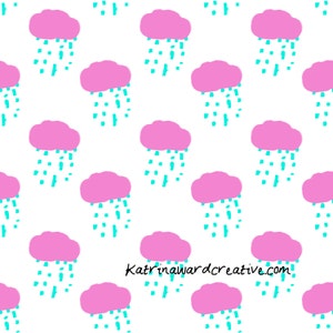 Whimsy Rain 1:12 Dollhouse Wallpaper Download