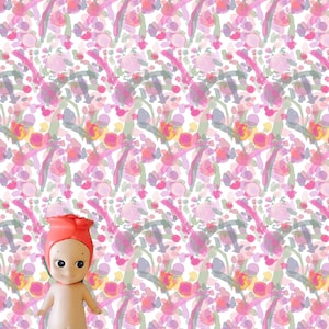 Watercolour Garden 1:12 Dollhouse Wallpaper Download