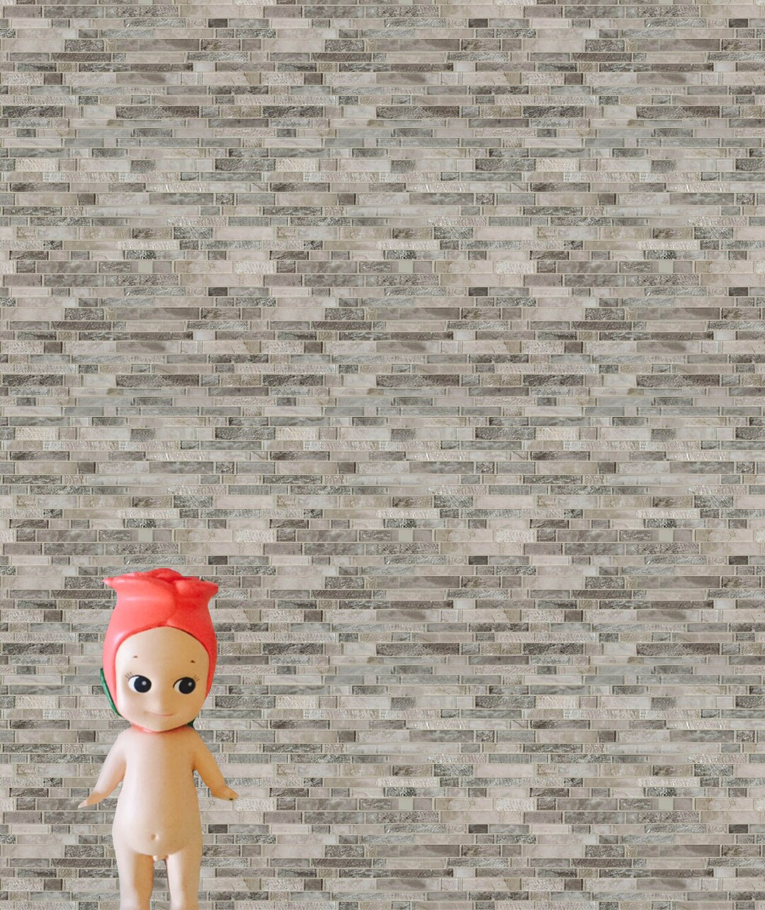 Glass Brick Tiles Modern Dollhouse Wallpaper 112 Download Etsy