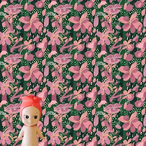 Blossom Garden 1:12 Dollhouse Wallpaper Digital Paper Download