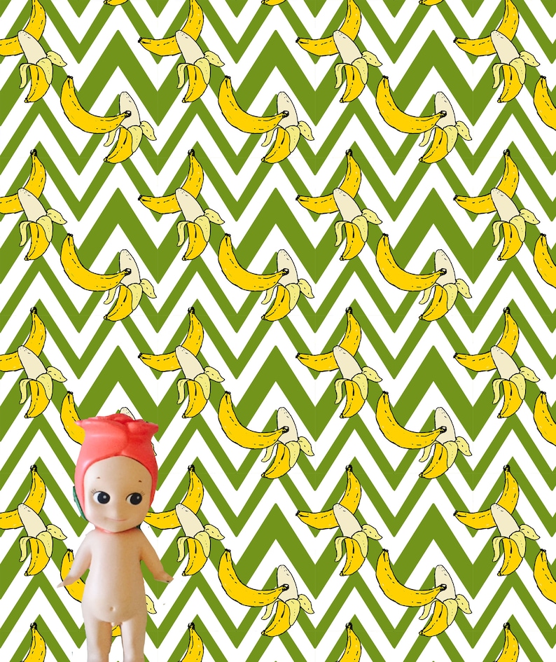 Zig Zag Bananas Dollhouse Wallpaper Printable Down load graphic about Dollhouse Wallpaper Printable named Zig Zag Bananas Dollhouse Wallpaper Printable Obtain