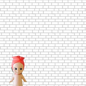 Subway Tiles White Brick Dollhouse 1:12 Wallpaper Digital Download