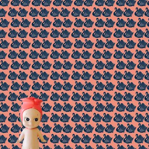 Crown Lynn Swans 1:12 Dollhouse Wallpaper Download