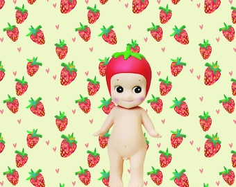 Strawberry Fields Dollhouse Wallpaper Twelfth Scale