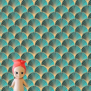 1:12 Pfau Deko Puppenhaus Wallpaper Digital Download