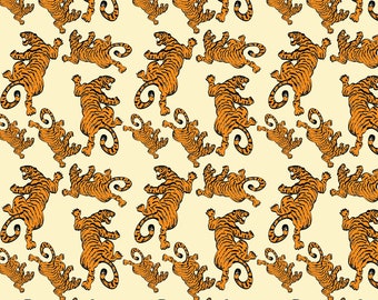 Tigres que caen 1:12 Dollhouse Wallpaper Descarga digital