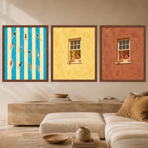 Woman Reading Window Art, Yellow Wall Print, Book Lover Decor (Digital Download) image 9
