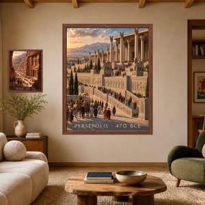 Persepolis Wall Art, Ancient Persia Poster, Achaemenid Empire Print, Persian History Decor, Digital Download image 7