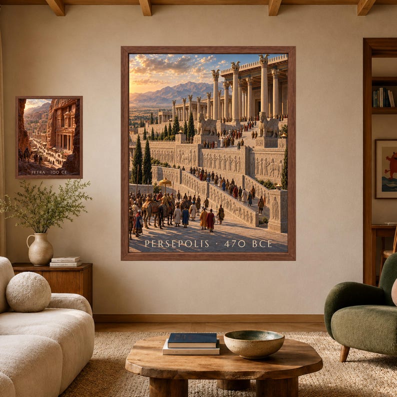 Persepolis Wall Art, Ancient Persia Poster, Achaemenid Empire Print, Persian History Decor, Digital Download image 7