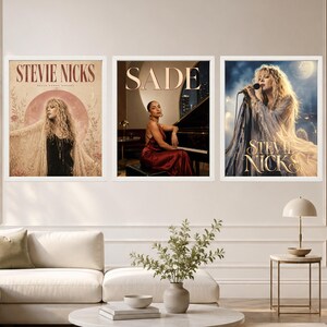 Sade Soul Music Poster, Red Dress Piano Portrait, R&B Jazz Decor (Digital Download) image 9