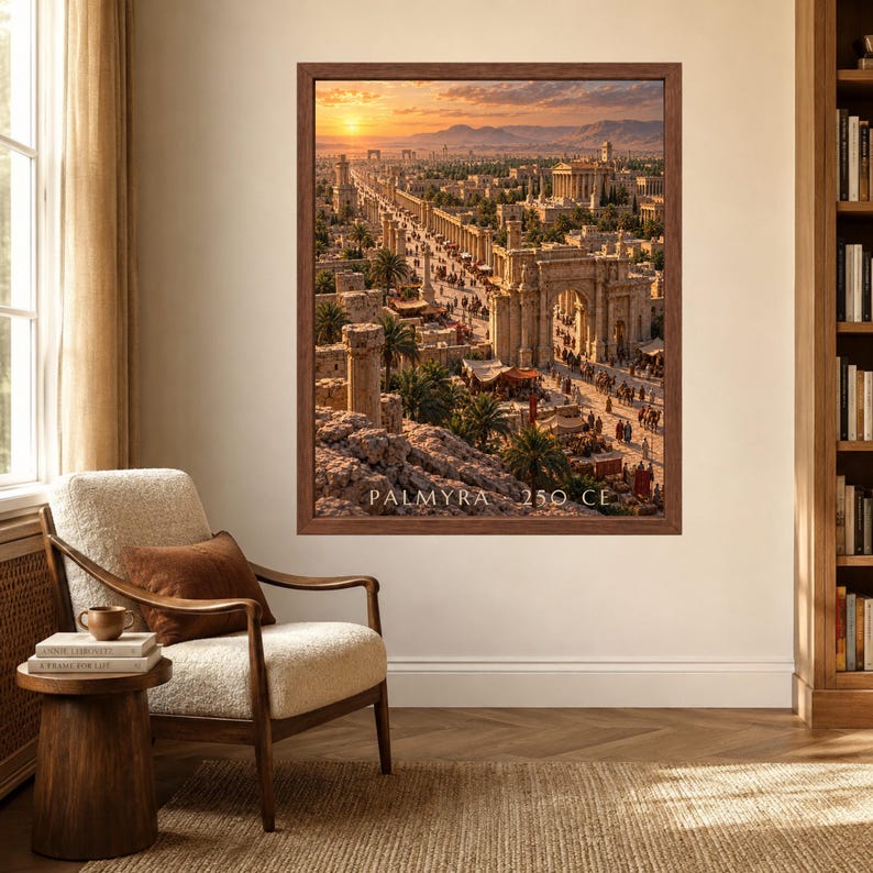 Palmyra 250 CE Roman City Print, Ancient Syria History Art (Digital Download) image 3