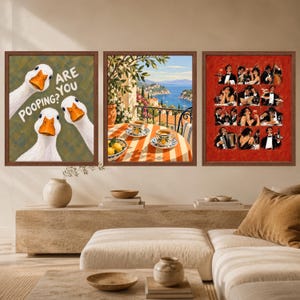 Mediterranean Coffee Print, Italian Coastal Cafe Art, Lemon Espresso Poster (Digital Download) image 9