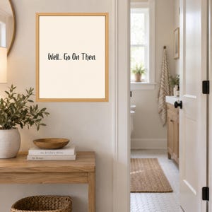 Lámina decorativa divertida para la pared del baño, tipografía minimalista con humor escatológico (descarga digital) imagen 7