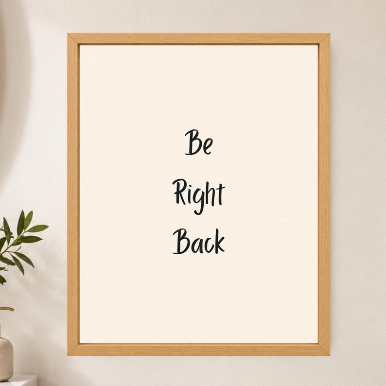 Funny Bathroom Print, Minimalist Toilet Humor Art (Digital Download) image 2
