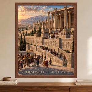 Persepolis Wall Art, Ancient Persia Poster, Achaemenid Empire Print, Persian History Decor, Digital Download image 2