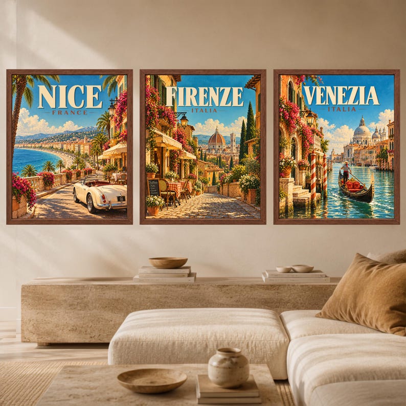 Florence Travel Poster, Duomo Wall Art, Italy Travel Print, Tuscany City Decor, Digital Download image 10