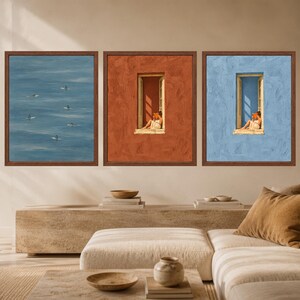 Terracotta Window Reading Nook Print, Mediterranean Book Lover Art (Digital Download) imagen 9
