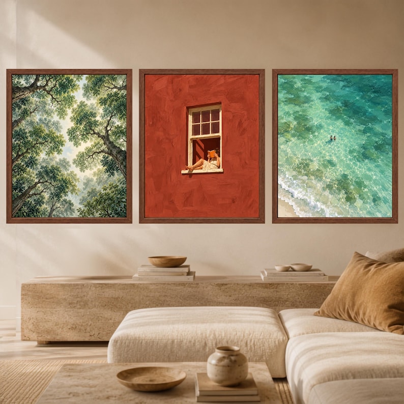 Woman Reading Window Print, Terracotta Wall Art, Book Lover Decor (Digital Download) afbeelding 9