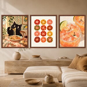 Tomatväggkonst, färgglatt kökstryck, arvegods-tomataffisch, retro matdekor, digital nedladdning bild 10