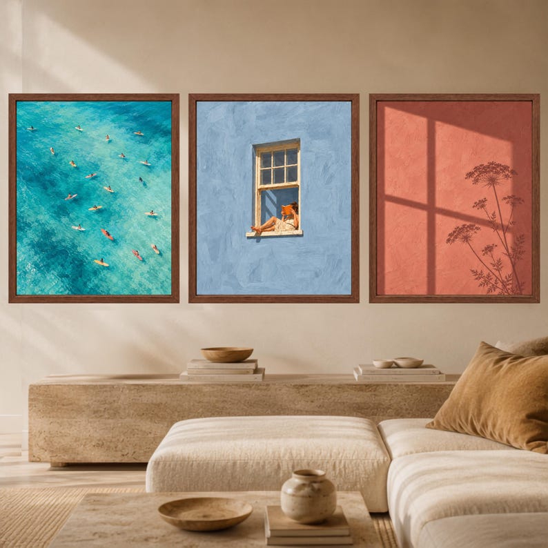 Woman Reading in Window Print, Soft Blue Wall Art, Book Lover Decor (Digital Download) image 10