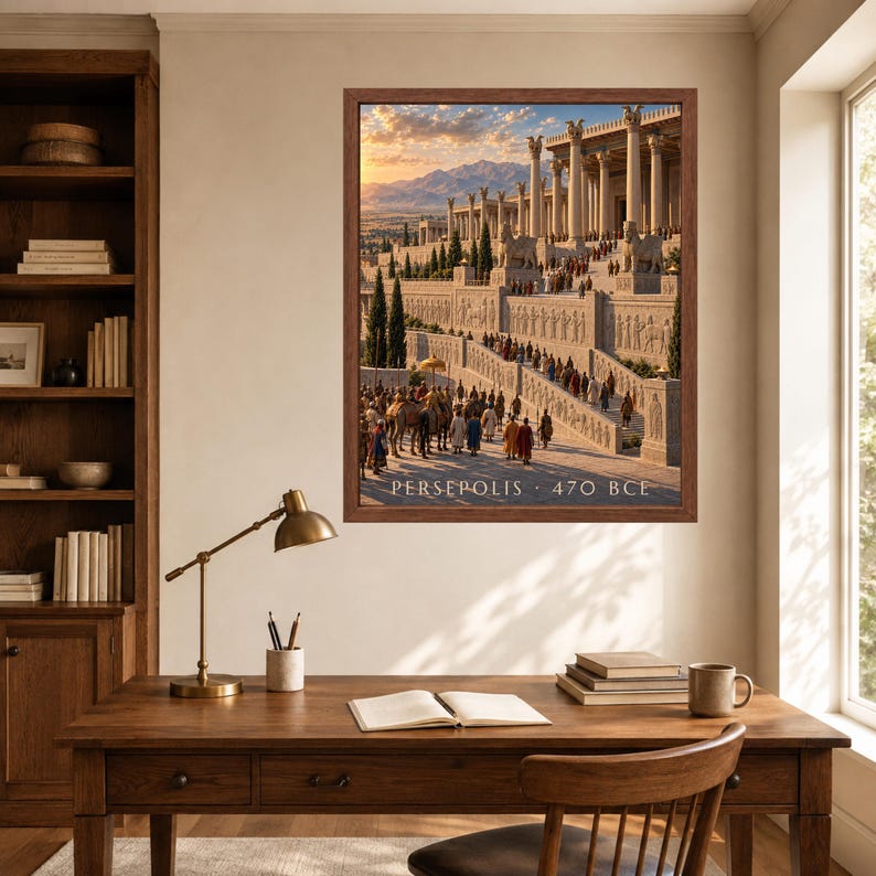 Persepolis Wall Art, Ancient Persia Poster, Achaemenid Empire Print, Persian History Decor, Digital Download image 6