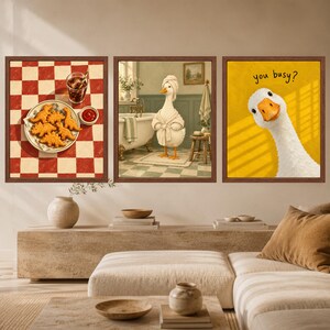 Funny Duck Spa Day Print, Sage Green Bathroom Decor (Digital Download) image 9