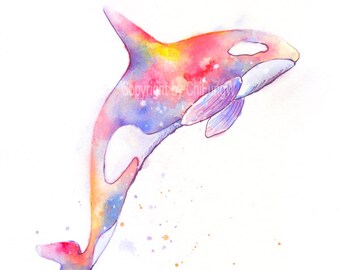 Killer whale art | Etsy